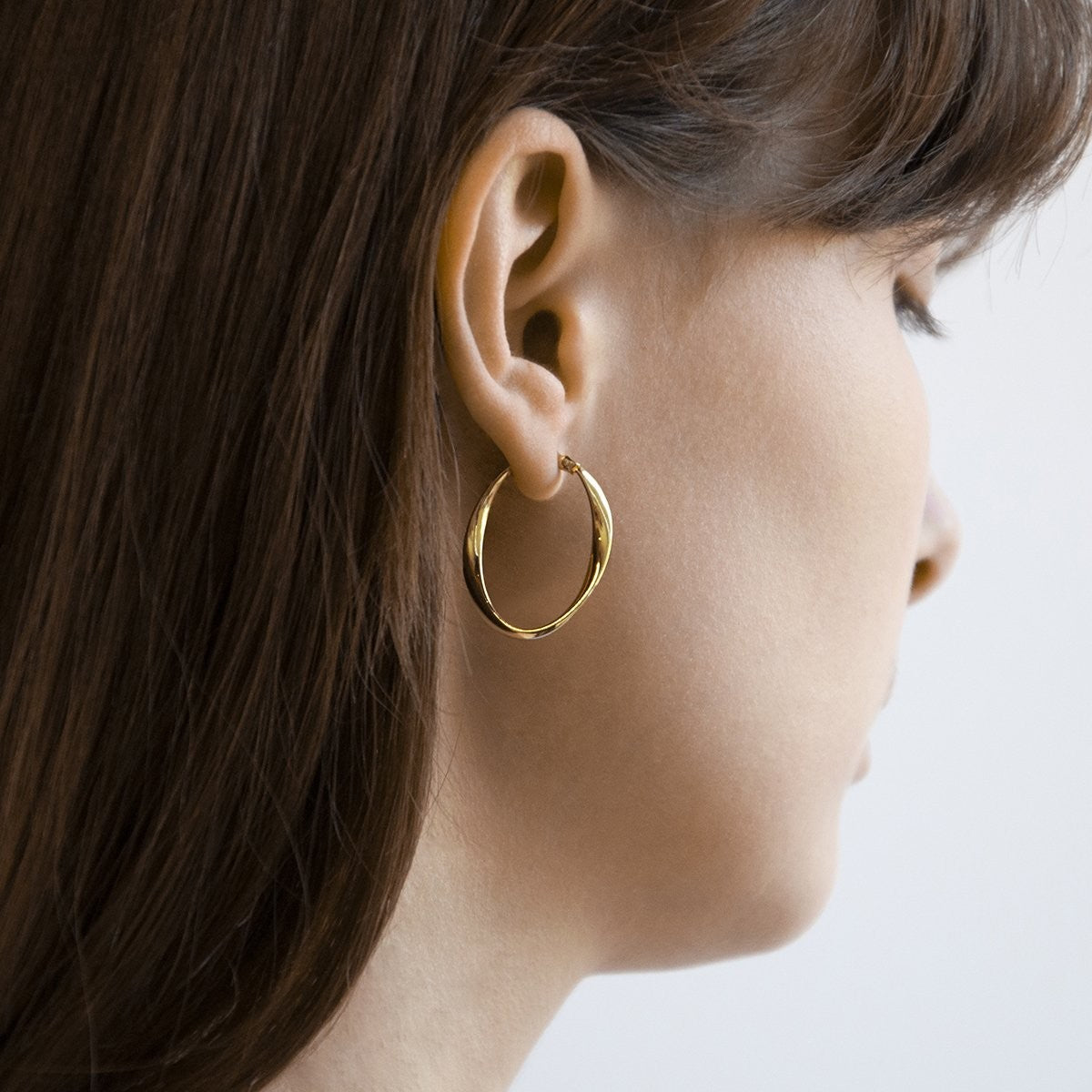 NAJO CINTA HOOP EARRING GOLD PLATED
