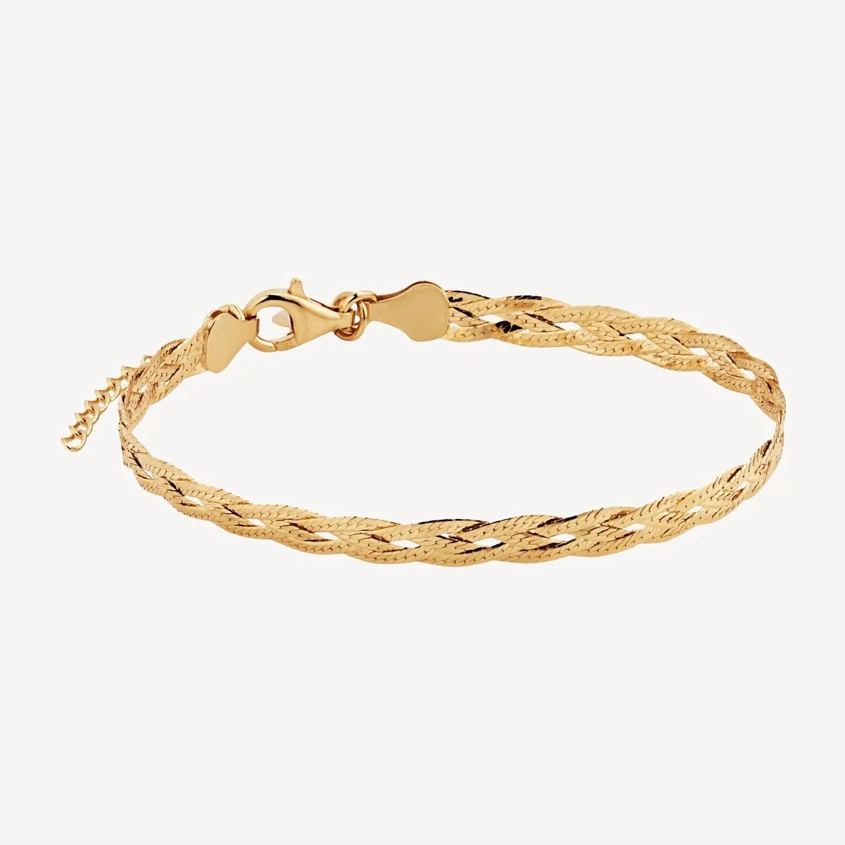 NAJO 4 STRAND GOLD PLATED BRACELET 18.5CM + 3CM EXT