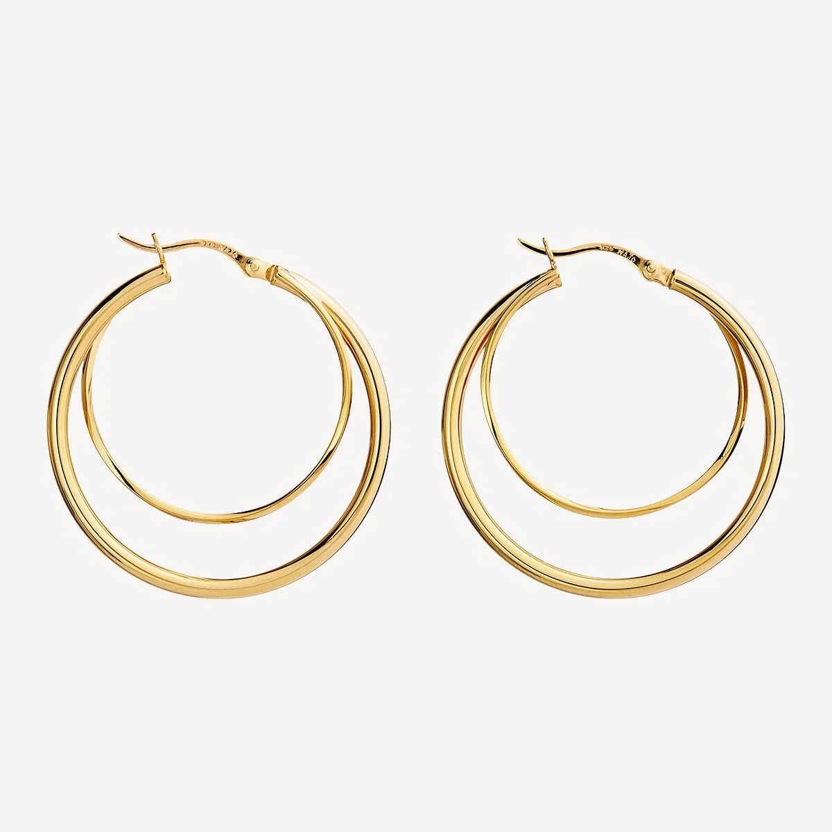 NAJO WHIRLPOOL HOOP EARRING GOLD