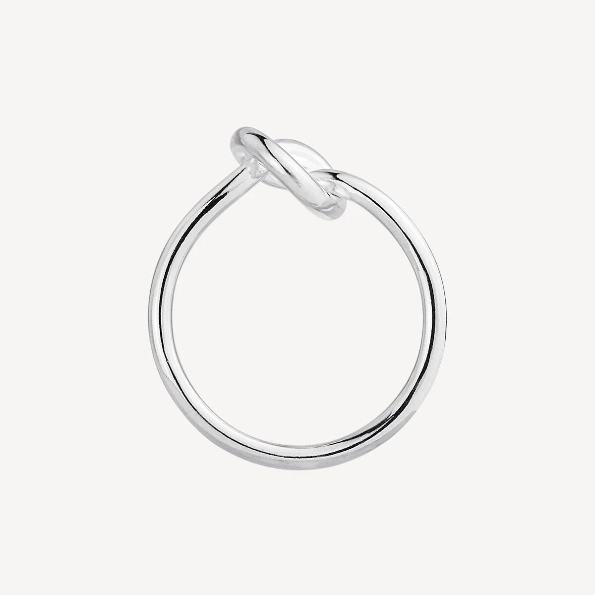 NAJO 2MM SOLID STERLING SILVER WIRE KNOT RING MEDIUM