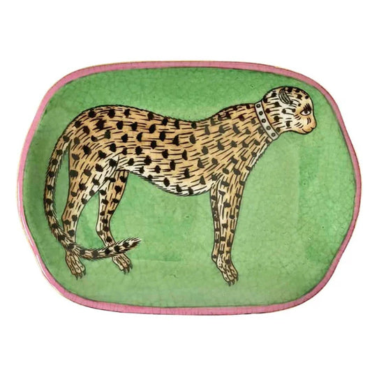 ISLA SAVON DISH LEOPARDO VERDE
