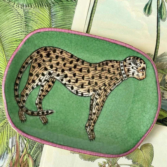 ISLA SAVON DISH LEOPARDO VERDE