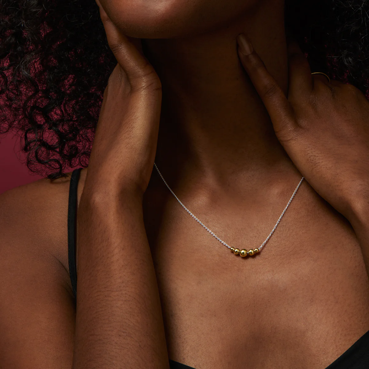NAJO GOLD PLATED OLIVIA NECKLACE