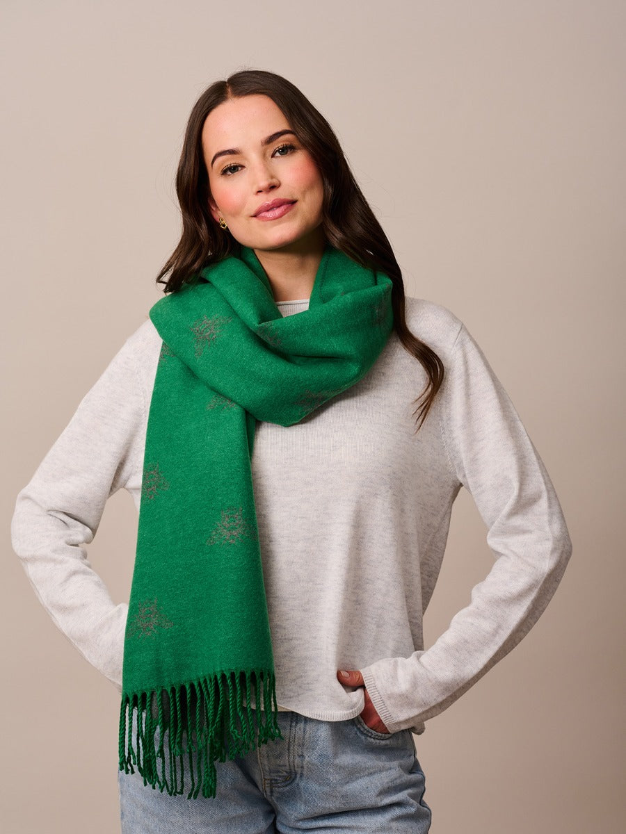 QUEEN BEE SCARF EMERALD