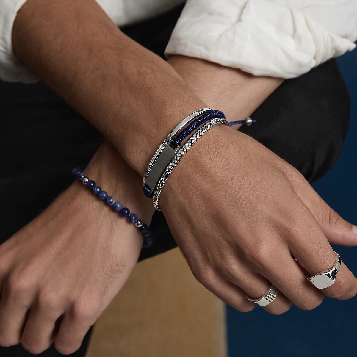 NAJO MENS ATLAS BRACELET SODALITE