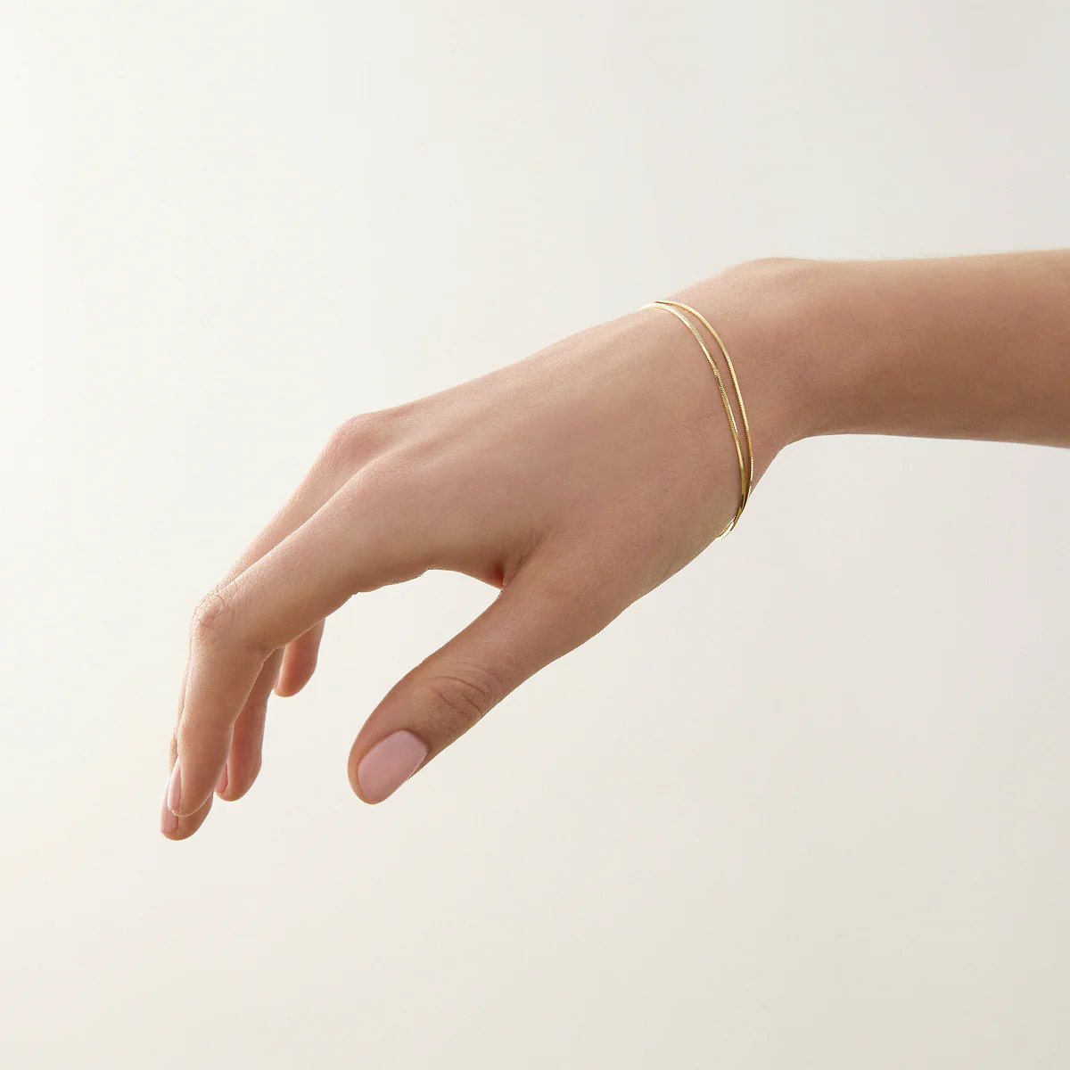 NAJO MIRAGE DOUBLE CHAIN BRACELET GOLD