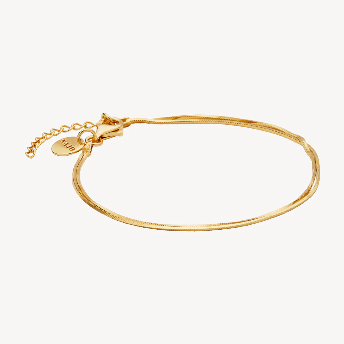 NAJO MIRAGE DOUBLE CHAIN BRACELET GOLD
