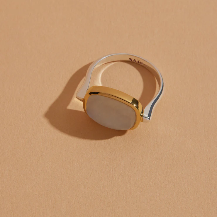 NAJO RAINBOW MOONSTONE RING L