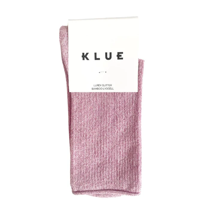 KLUE GLITTER LUREX PINK SOCKS