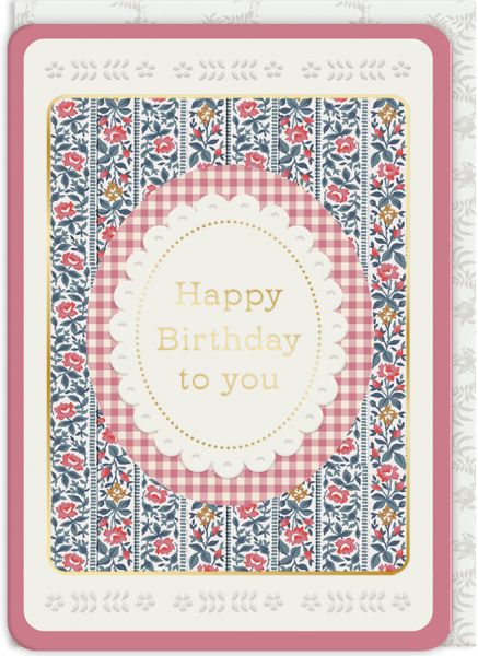 LAURA ASHLEY CARD TALON STRIPE