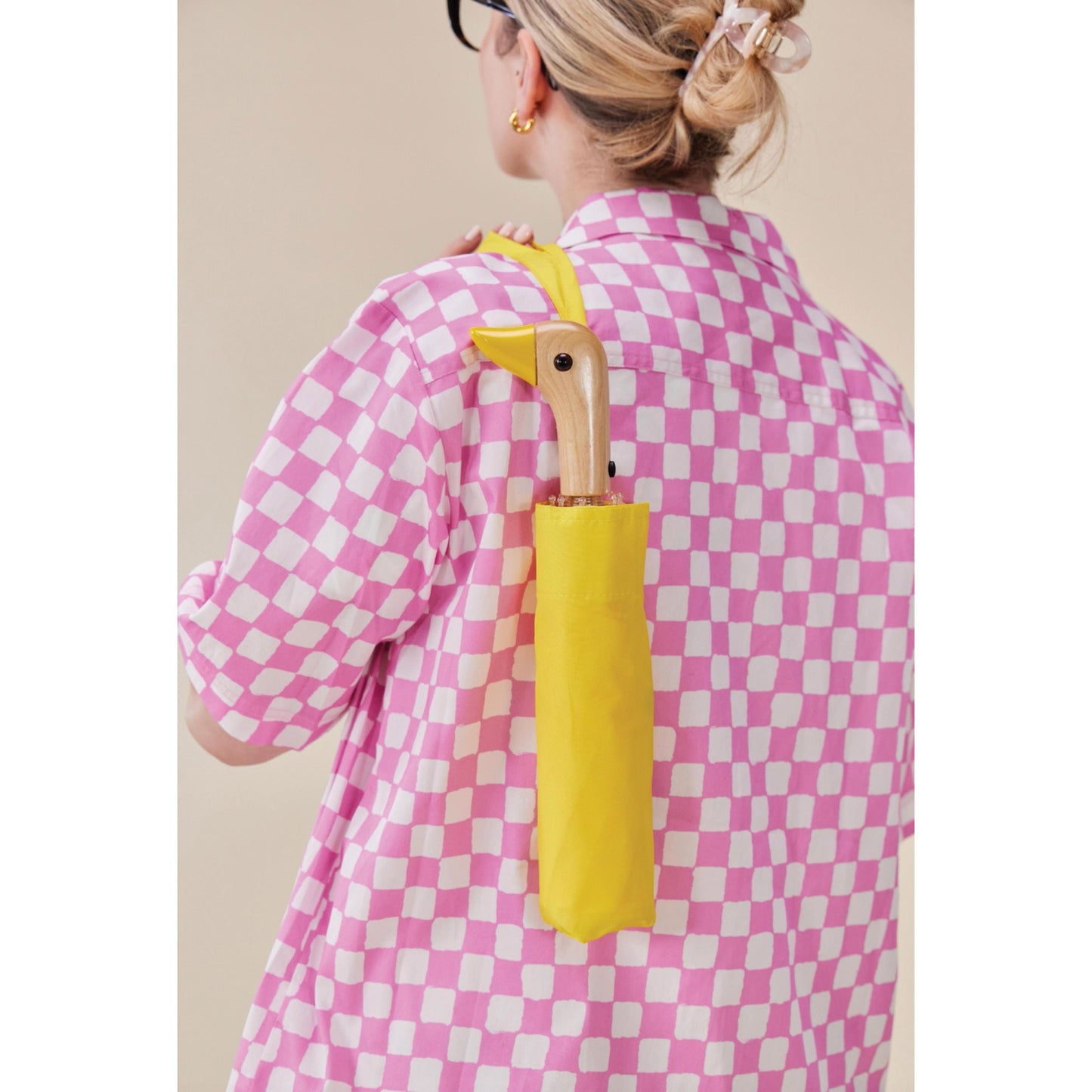 DUCK UMBRELLA COMPACT YELLOW