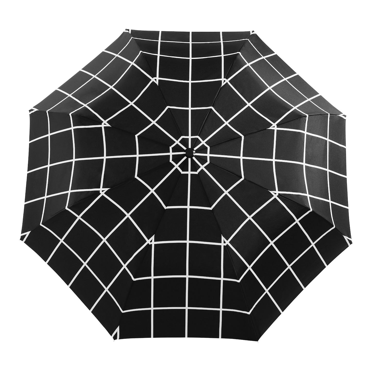 DUCK UMBRELLA COMPACT BLACK GRID