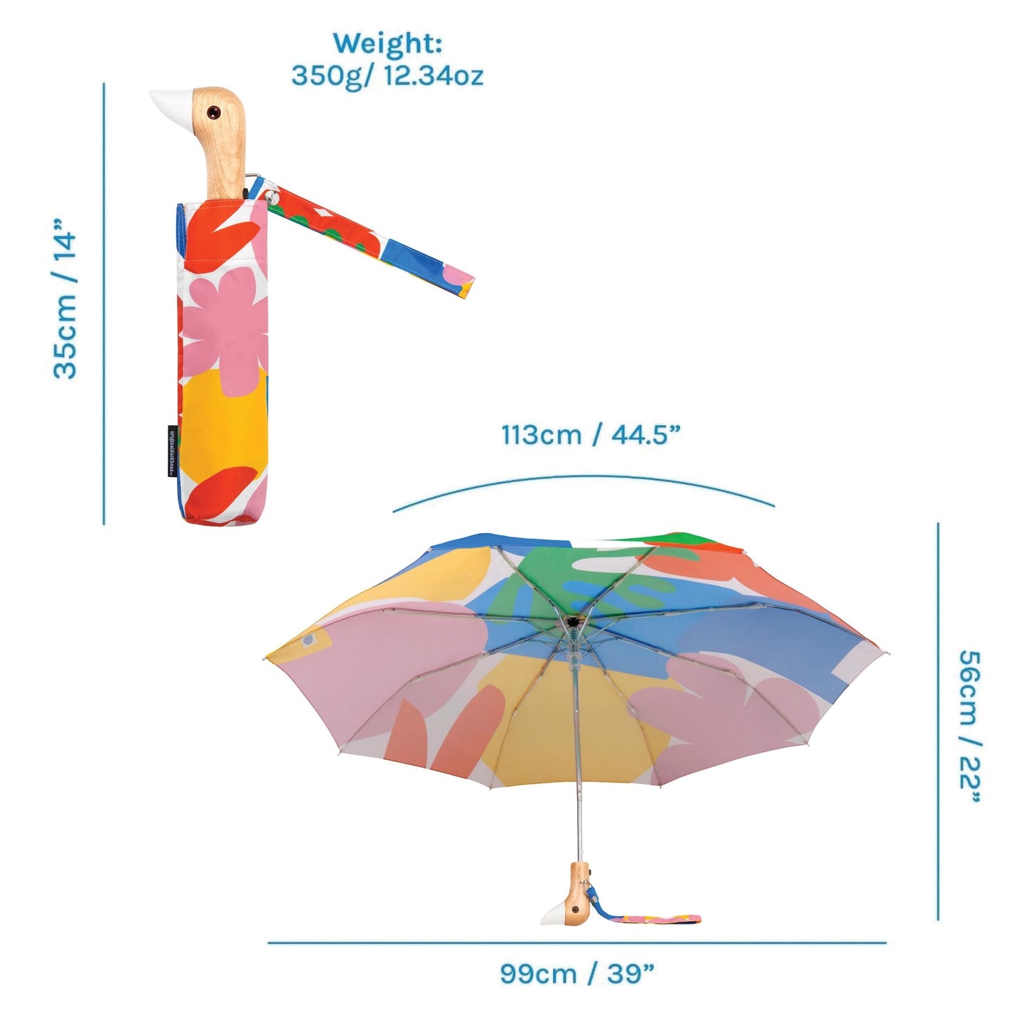 DUCK UMBRELLA COMPACT MATISSE PRINT