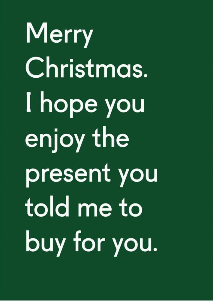 OHH DEER CARD ENJOY THE PRESENT YOU TOLD ME TO BUY