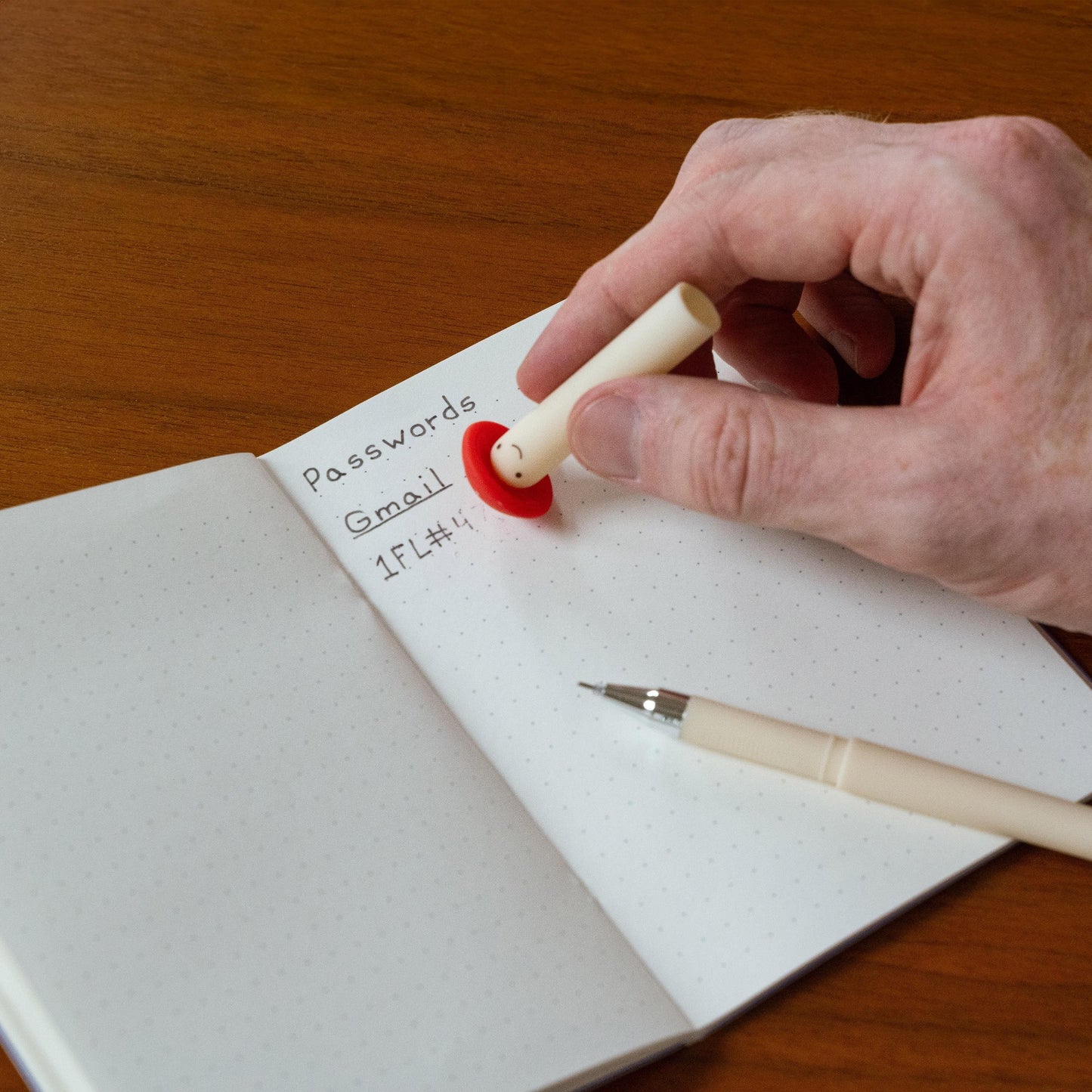 KIKKERLAND ERASABLE MUSHROOM PEN