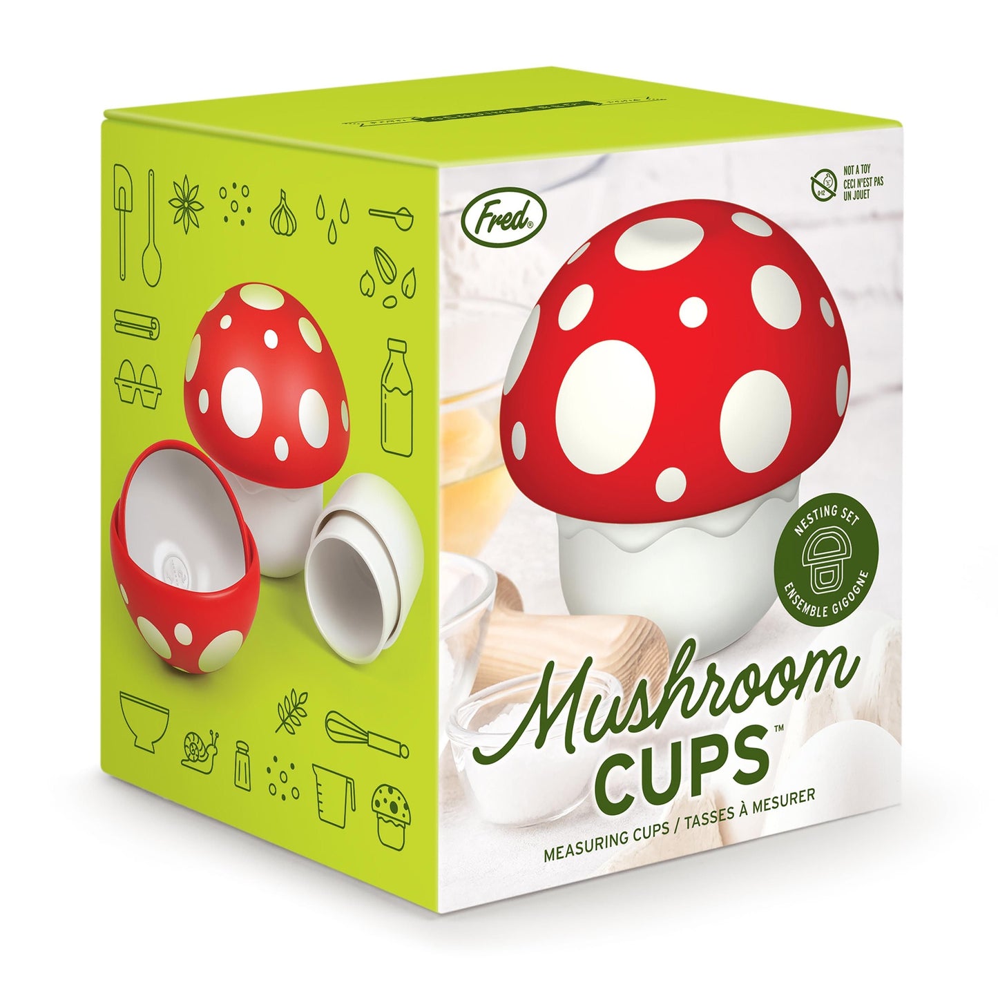 FRED MUSHROOM NESTING MEASURING CUPS