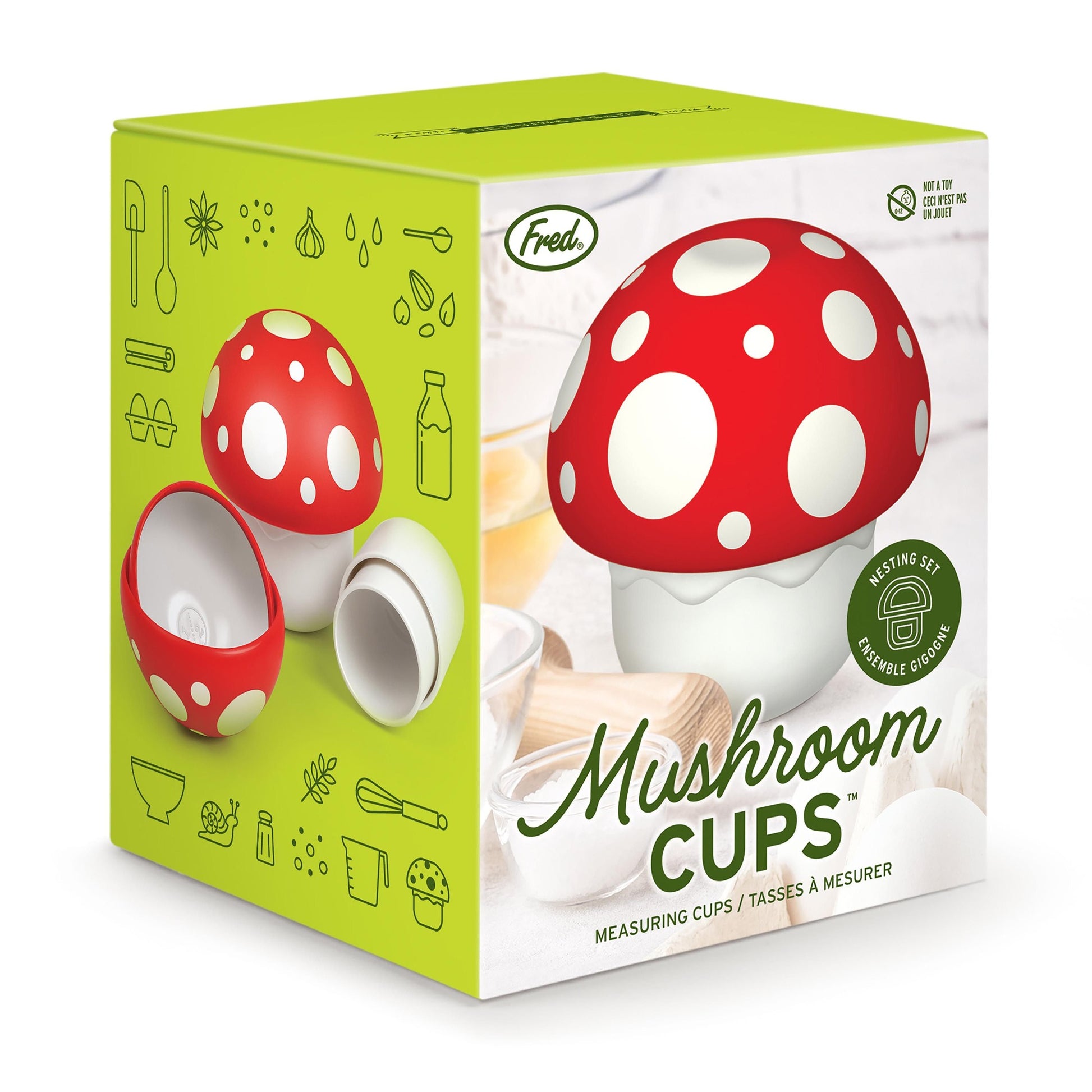 FRED MUSHROOM NESTING MEASURING CUPS