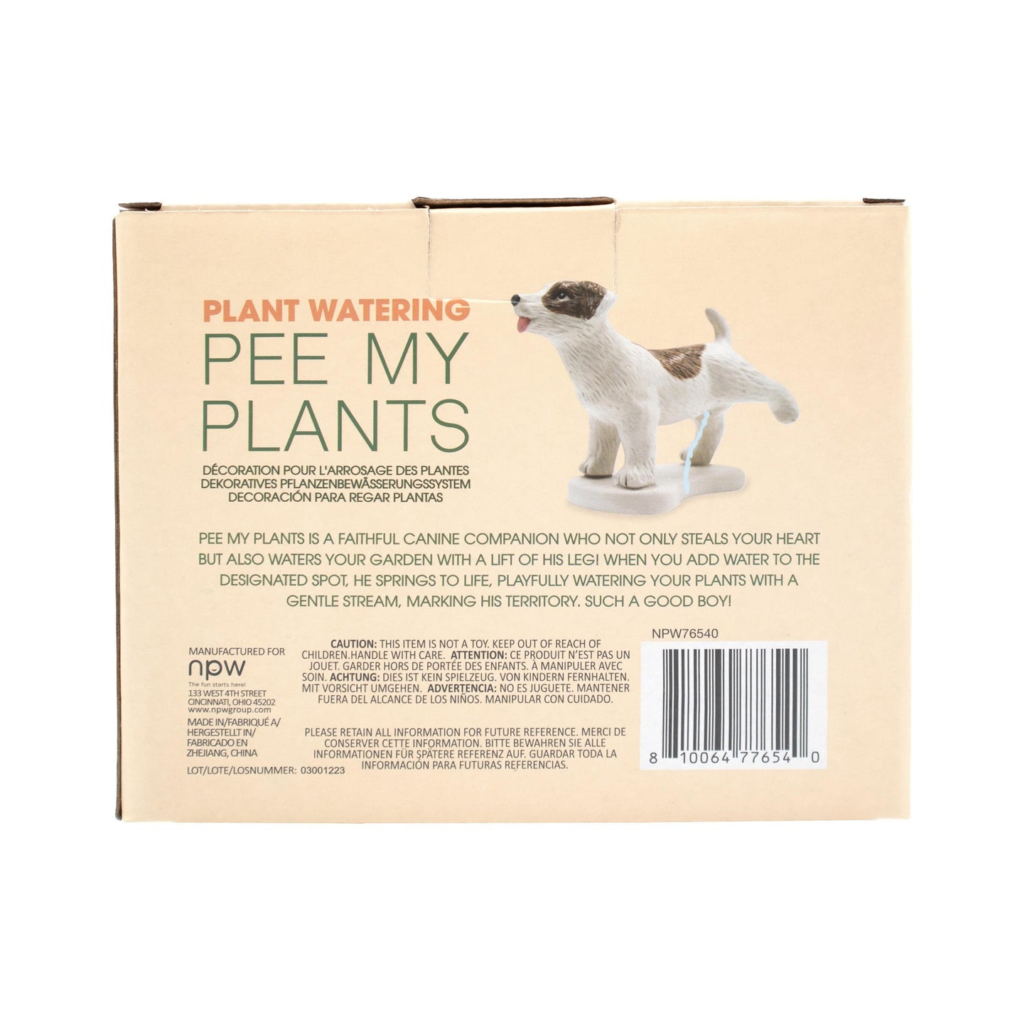 PEE MY PLANTS DOG WATERING DECORATION