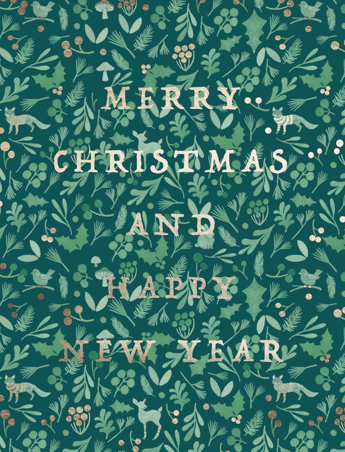 E FRANCES CARD WINTER FOREST CHRISTMAS
