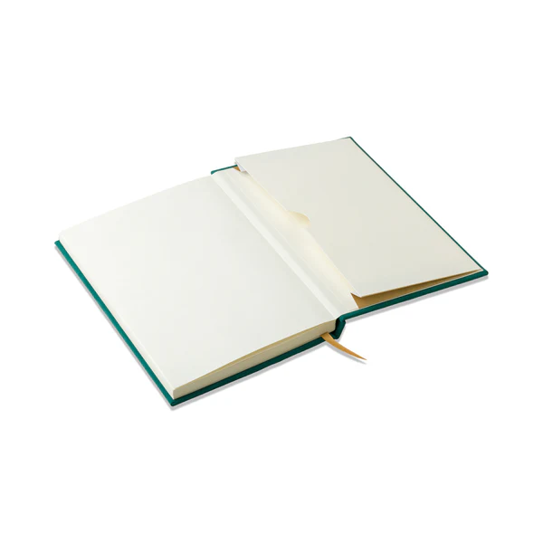 DESIGNWORKS INK SUEDE CLOTH JOURNAL LINEAR BOXES GREEN