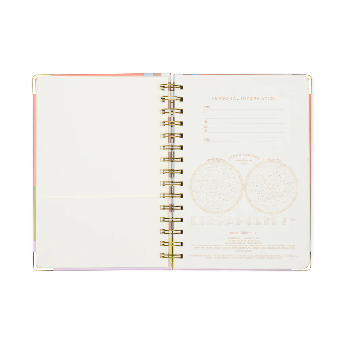 DESIGNWORKS INK UNDATED 13 MO PERPETUAL PLANNER GEO CHECKS