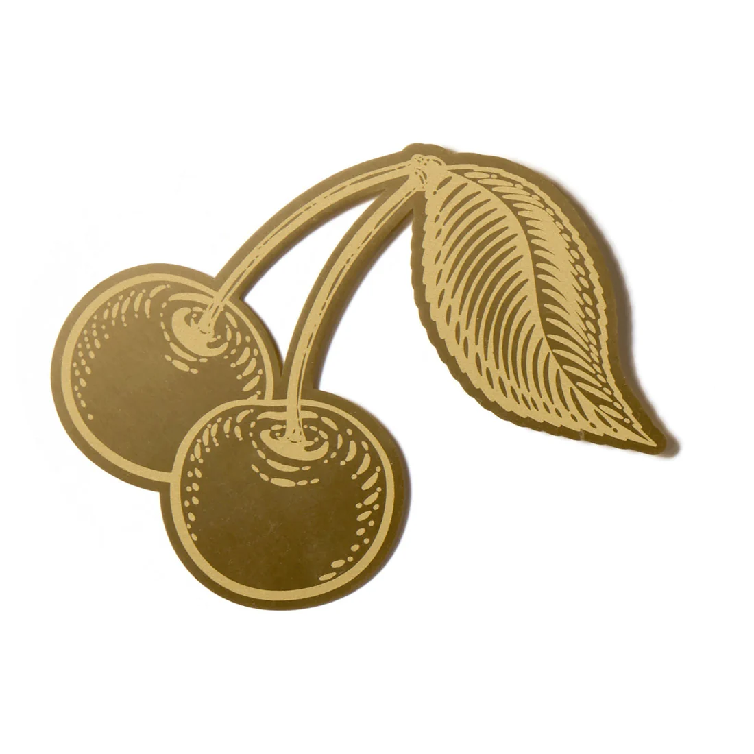 DESIGNWORKS INK BRASS BOOKMARK CHERRIES