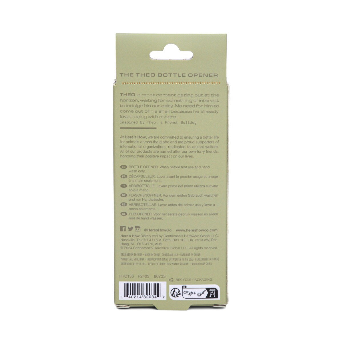 HERE'S HOW THE THEO SHELL BOTTLE OPENER