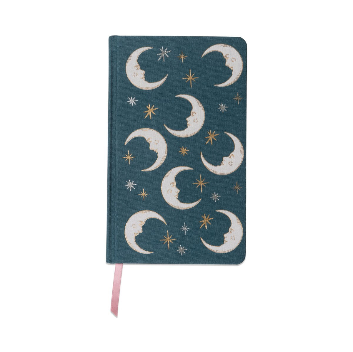 DESIGNWORKS INK CLOTH COLOURED JOURNAL - TEAL MOON