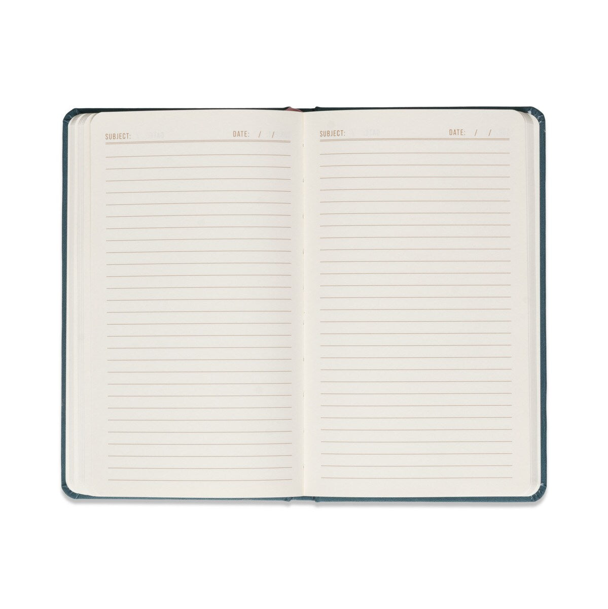 DESIGNWORKS INK CLOTH COLOURED JOURNAL - TEAL MOON