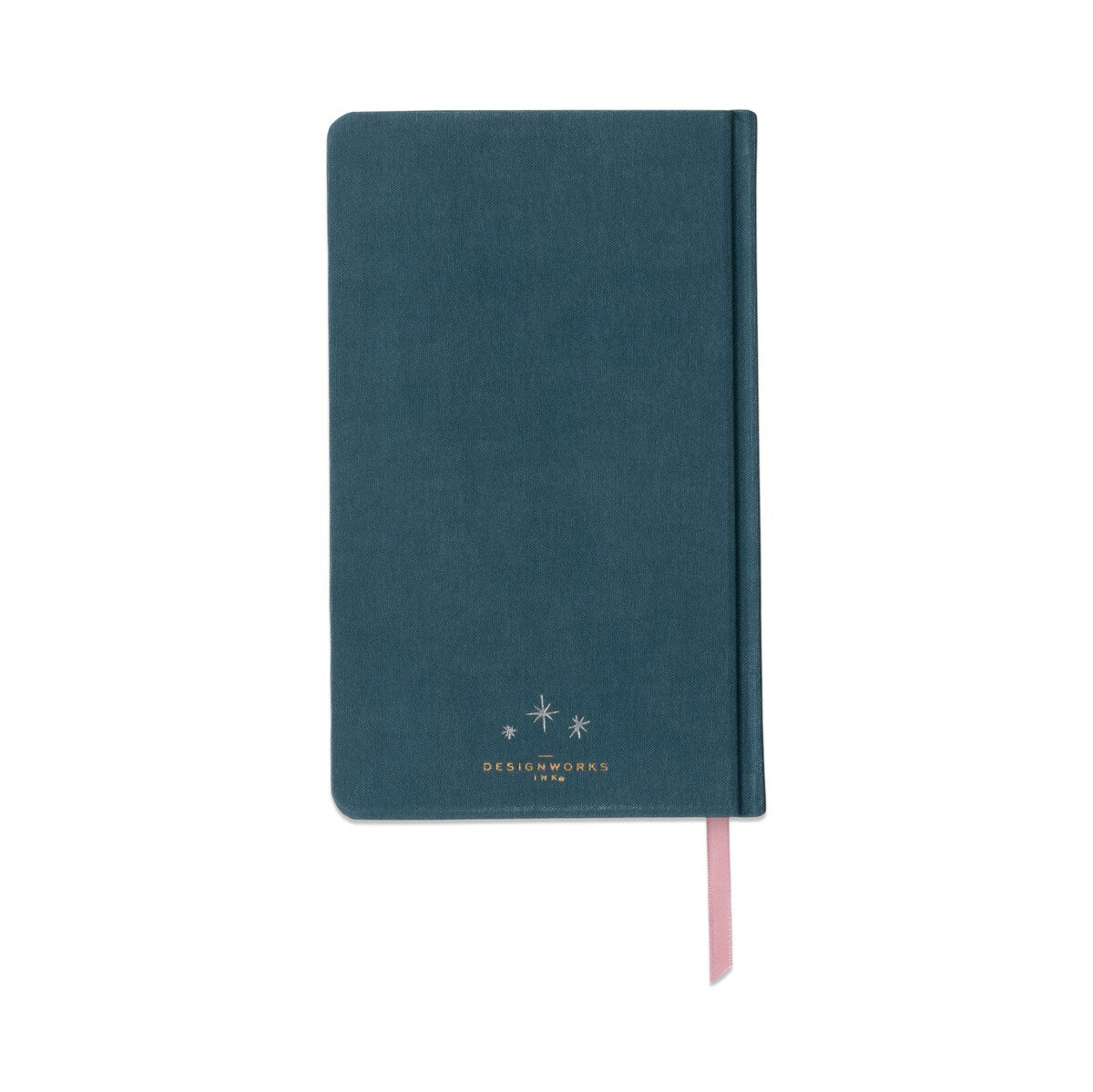 DESIGNWORKS INK CLOTH COLOURED JOURNAL - TEAL MOON