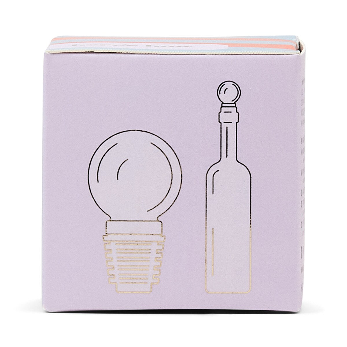 HERE'S HOW THE MOONY GLASS BOTTLE STOPPER - LILAC