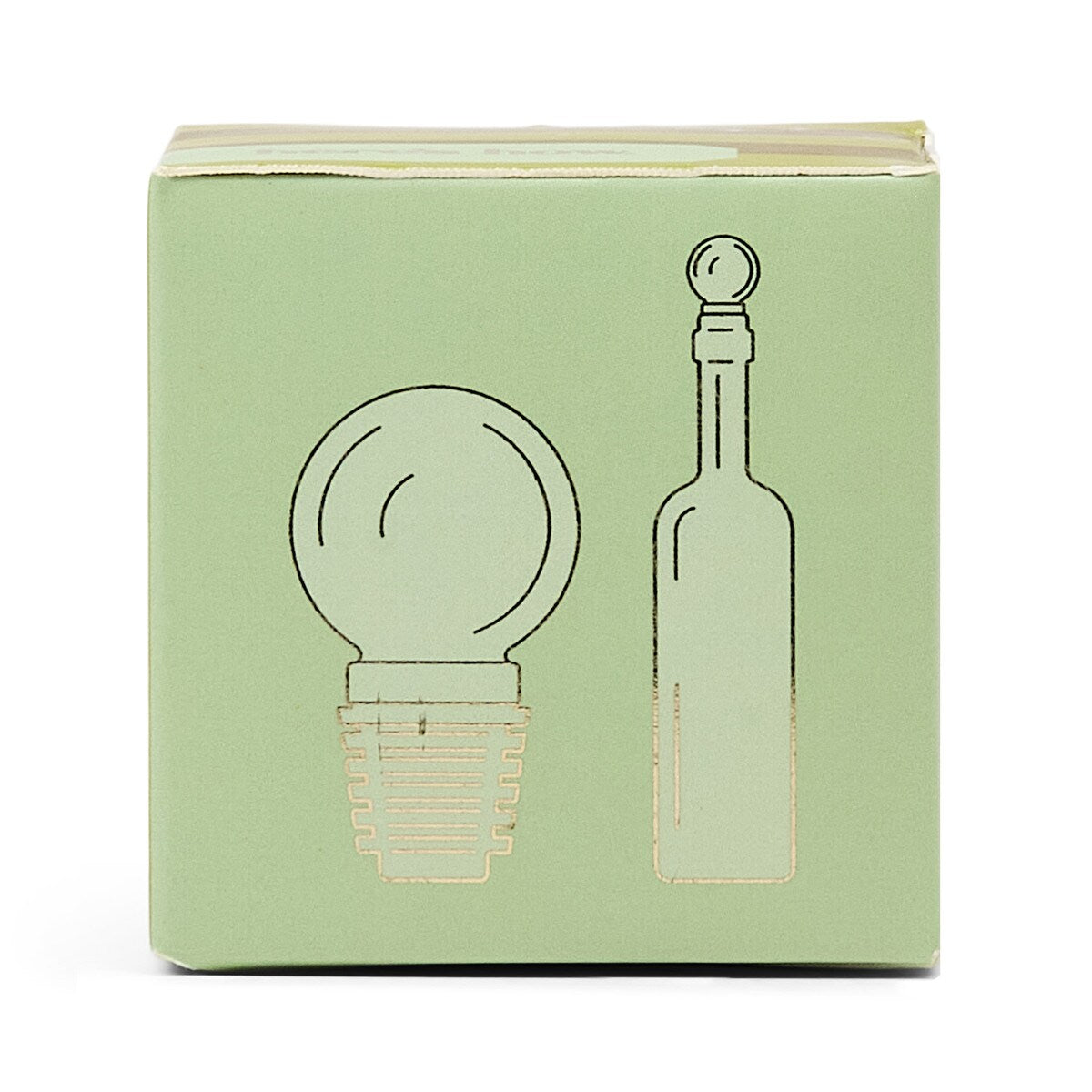 HERE'S HOW THE MOONY GLASS BOTTLE STOPPER - OLIVE