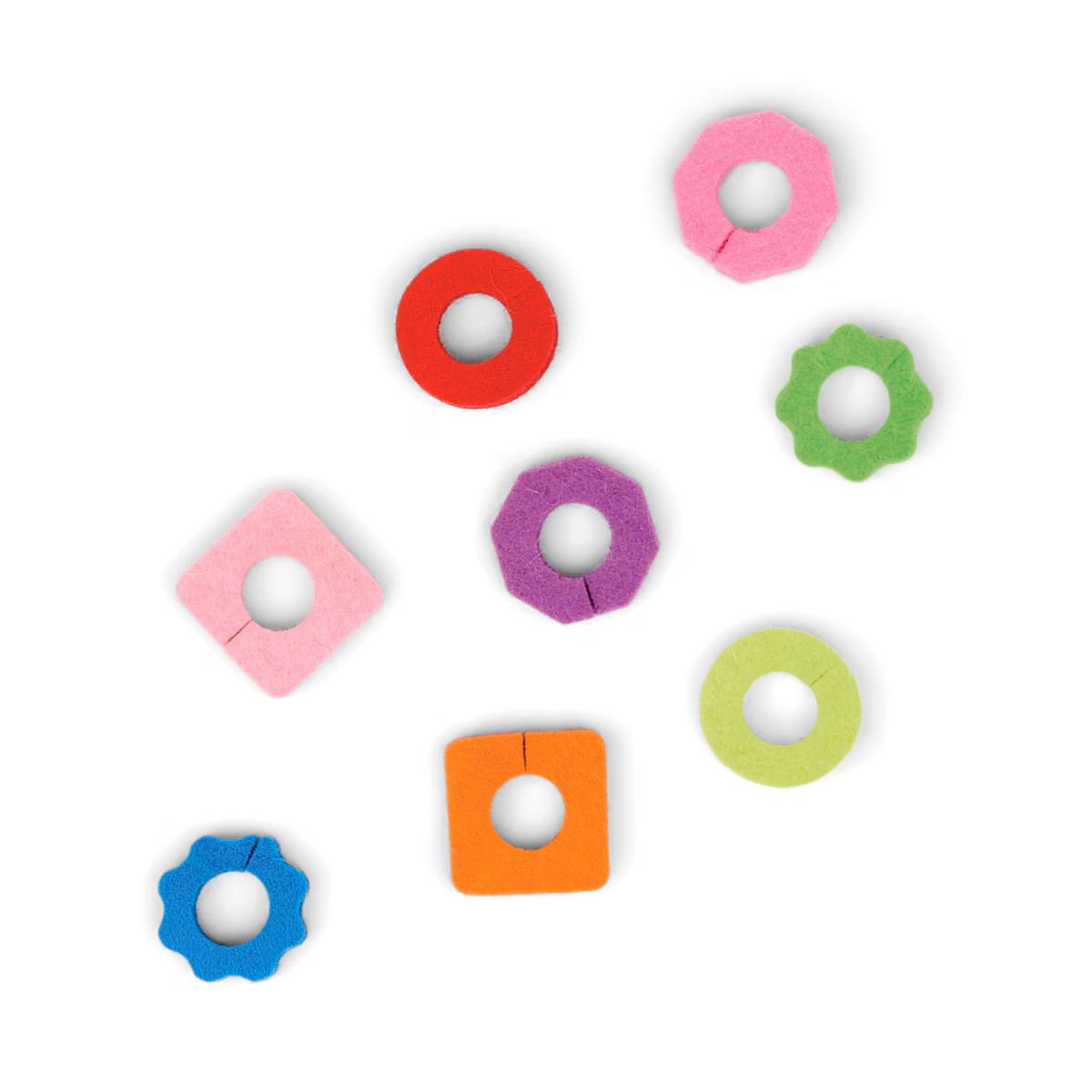 HERE'S HOW THE LINK SET 8 FELT DRINK TAGS