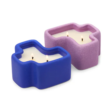 PADDYWAX 2 JIGSAW CANDLES - WISTERIA & EMBER RESIN