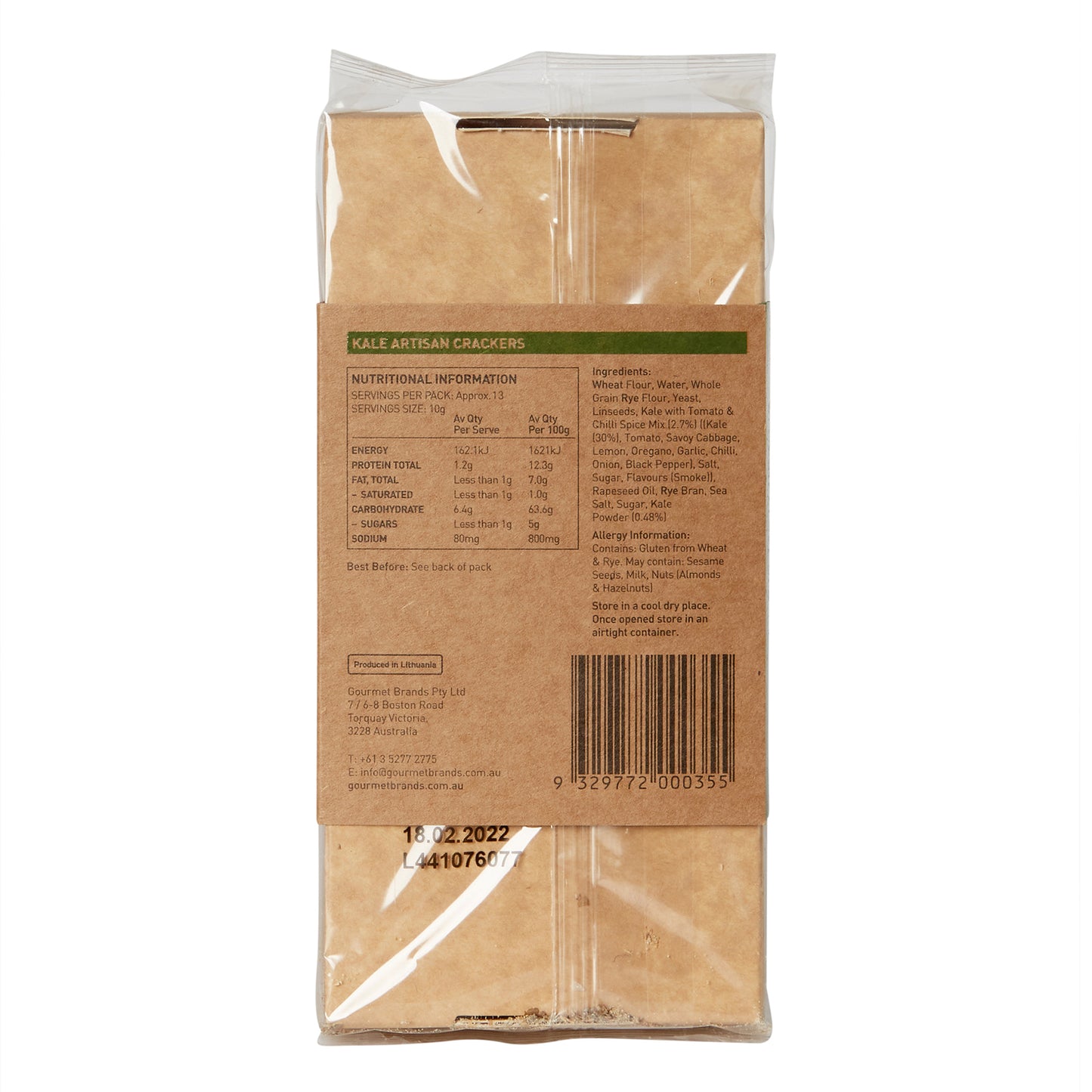 VALLEY PRODUCE ARTISAN FLATBREAD KALE