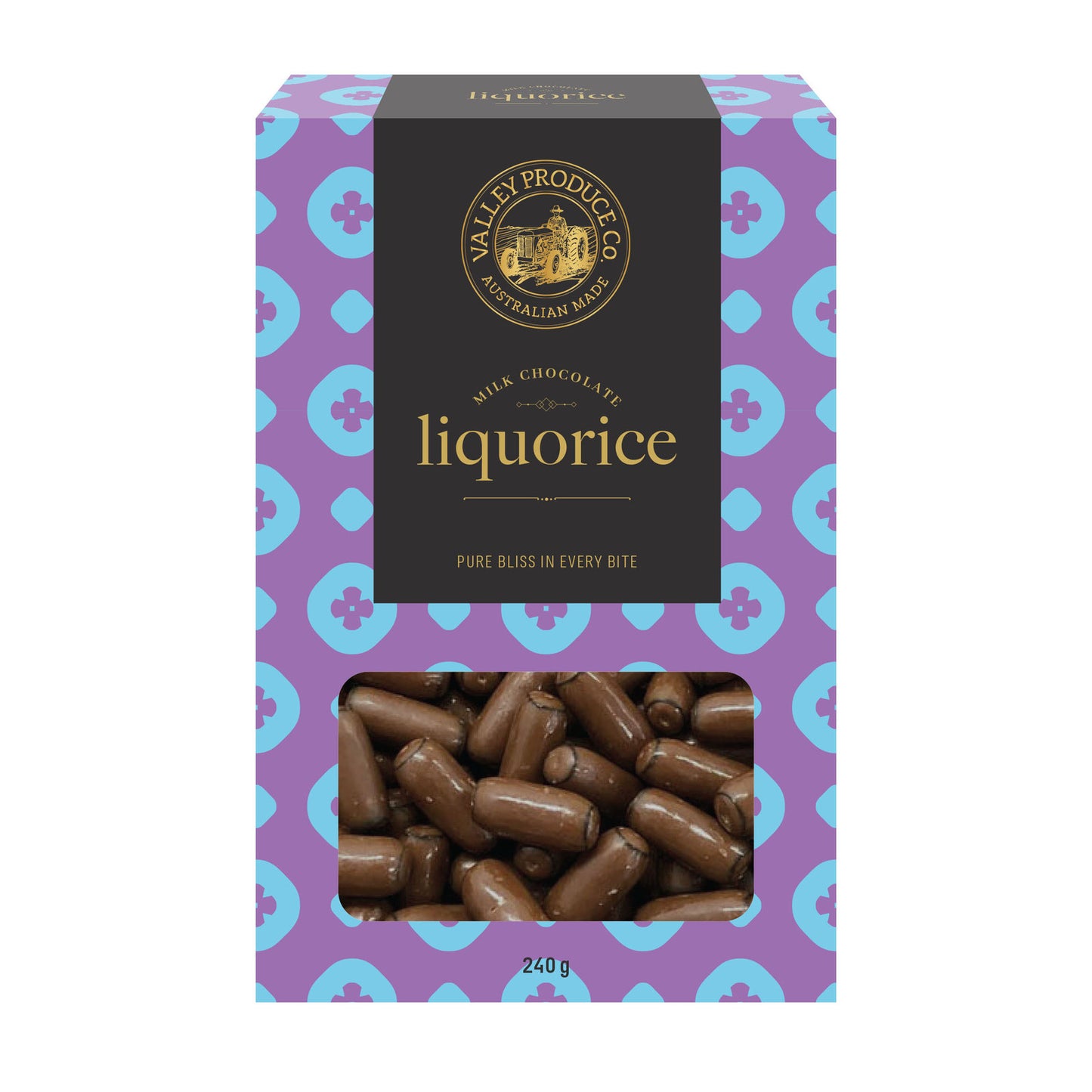 VALLEY PRODUCE MILK CHOCOLATE LIQUORICE