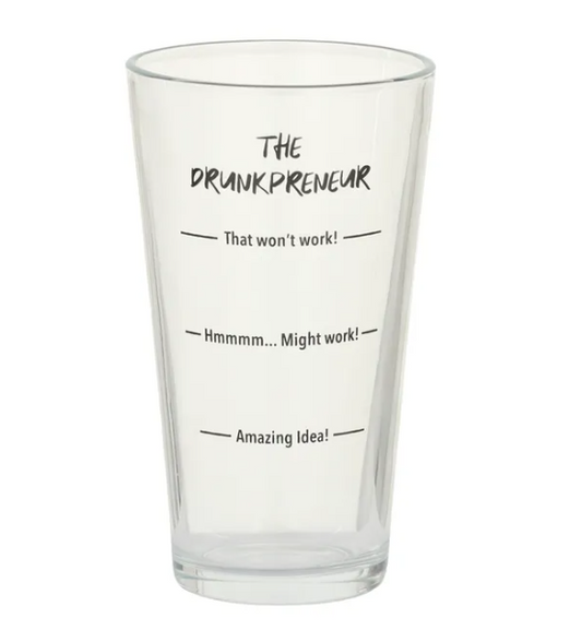 BEER GLASS DRUNKPRENEUR