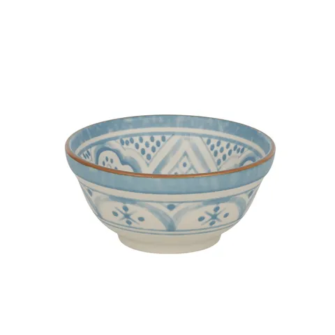 ALEAH CERAMIC BOWL BLUE/WHITE SMALL