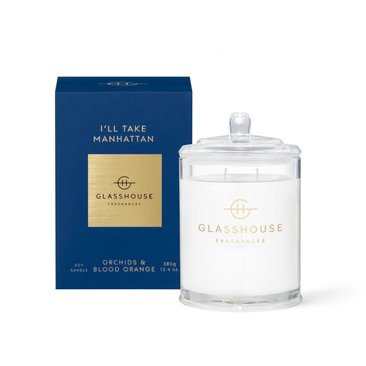 GLASSHOUSE CANDLE I'LL TAKE MANHATTAN 380G
