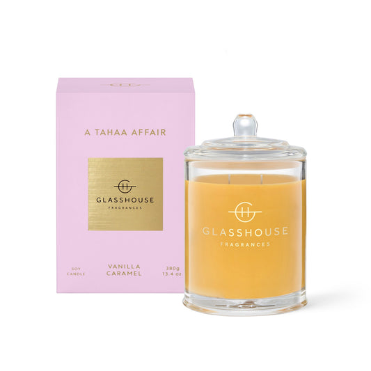 GLASSHOUSE CANDLE A TAHAA  AFFAIR 380G
