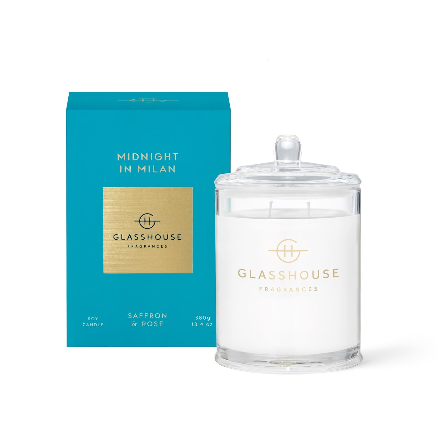 GLASSHOUSE CANDLE MIDNIGHT IN MILAN 380G