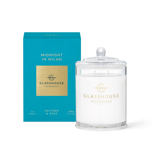 GLASSHOUSE CANDLE MIDNIGHT IN MILAN 380G