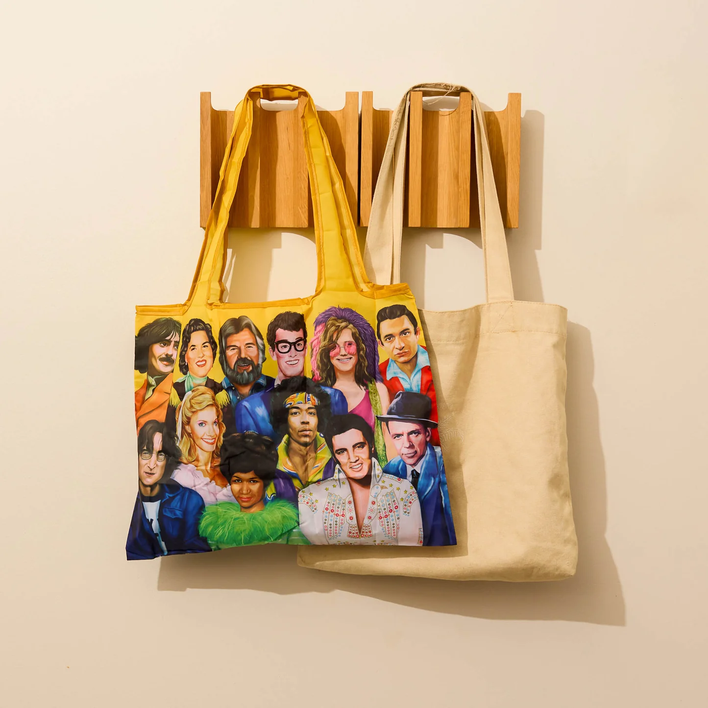 LALA FOLDABLE SHOPPER BAG TRIBUTE ARTISTS MUSIC EDITION