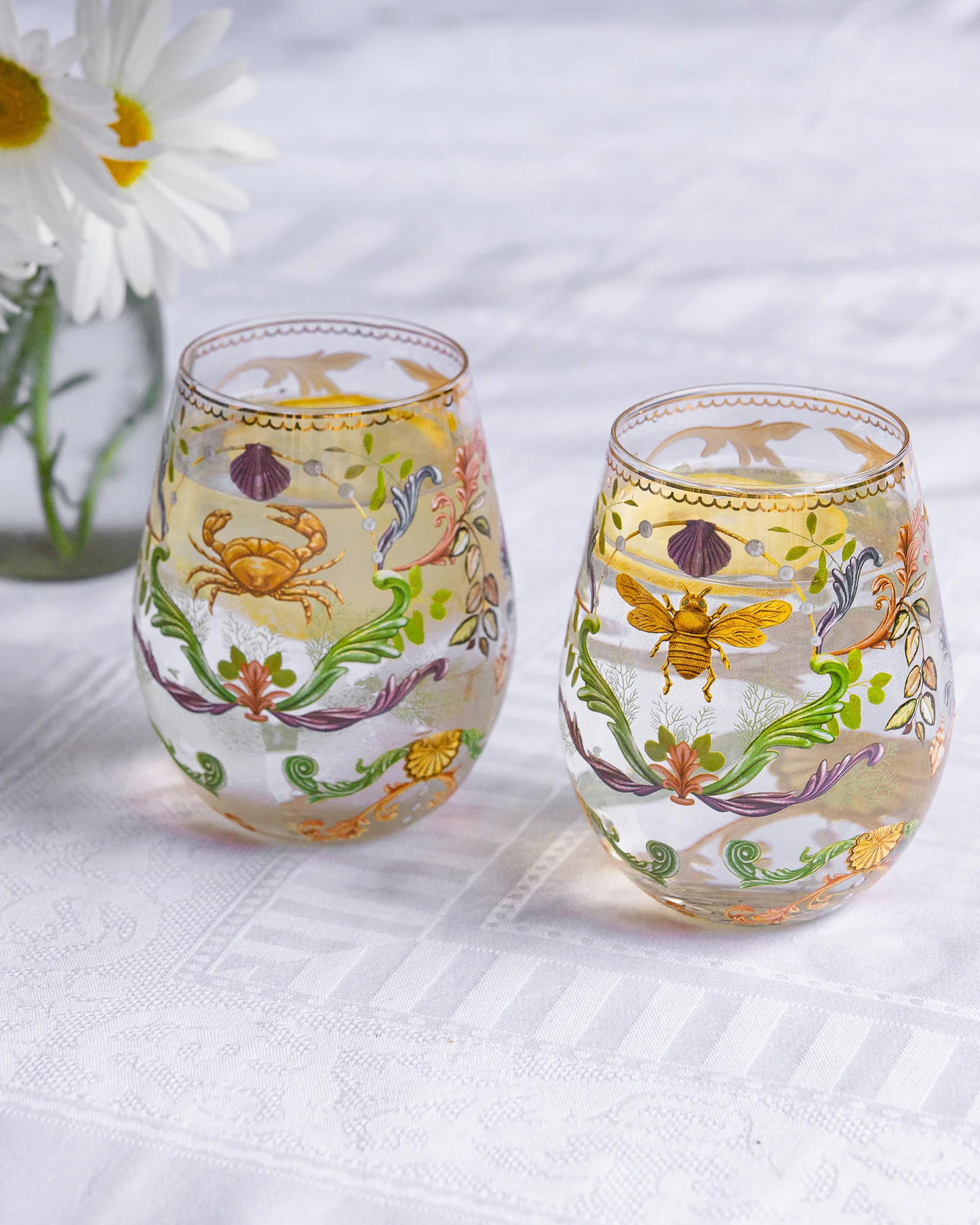 LALA GLASS TUMBLER LARGE MAJESTIC COAST SET 2