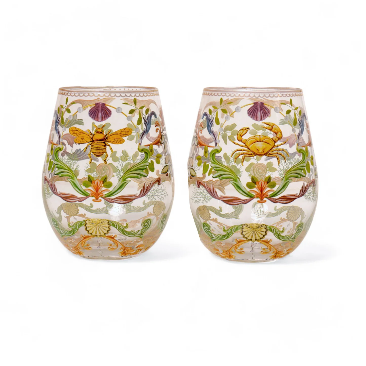 LALA GLASS TUMBLER LARGE MAJESTIC COAST SET 2
