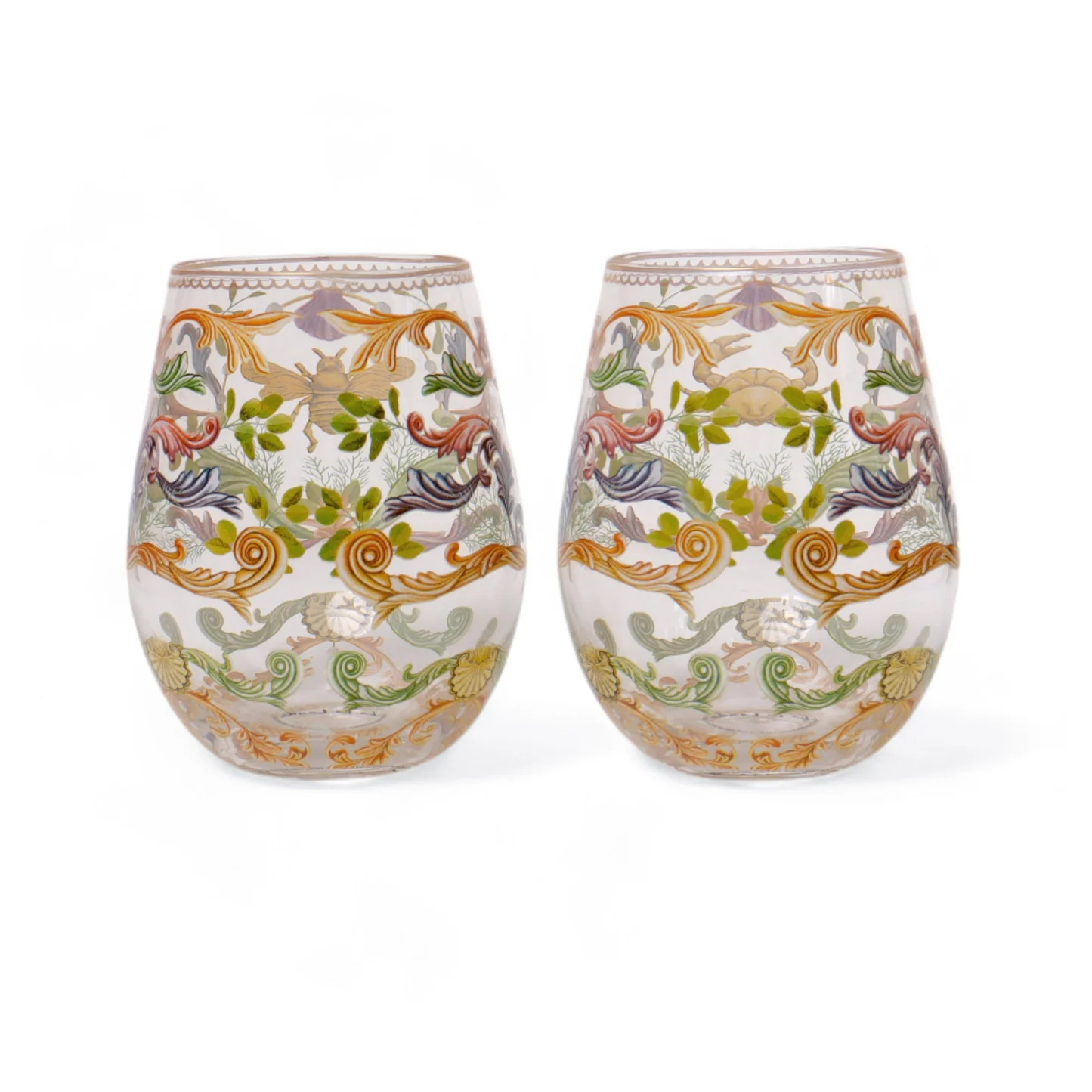 LALA GLASS TUMBLER LARGE MAJESTIC COAST SET 2