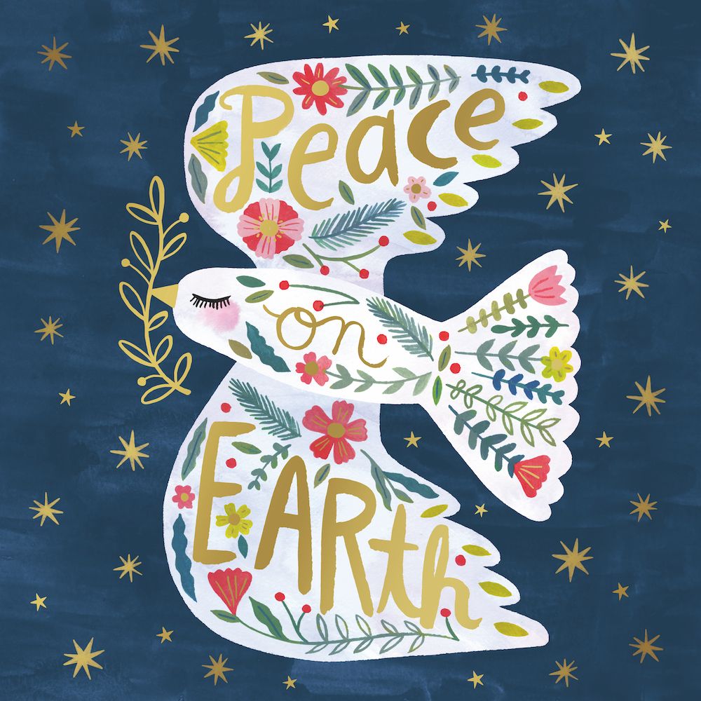 CHARITY CHRISTMAS CARD PACK RSPCA - PEACE ON EARTH