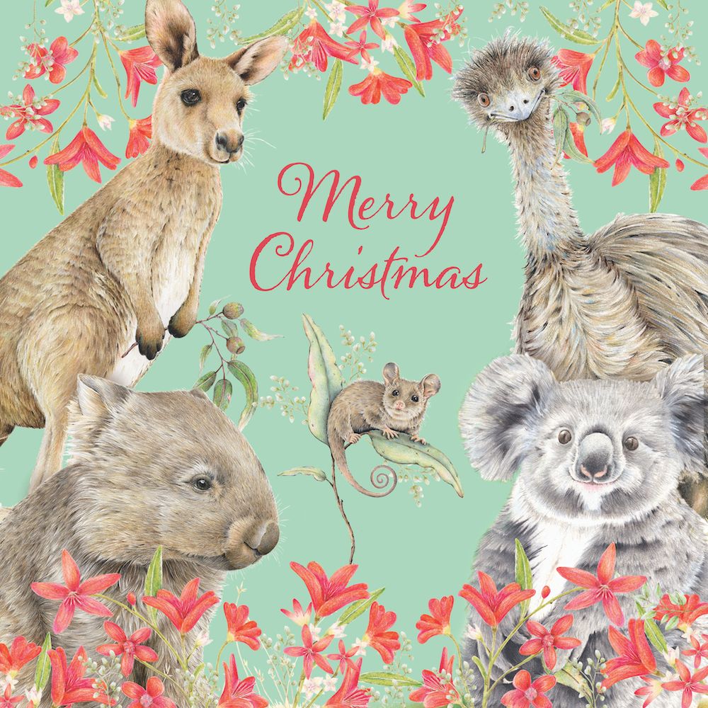 CHARITY CHRISTMAS CARD PACK BCNA - ANIMAL GREETINGS