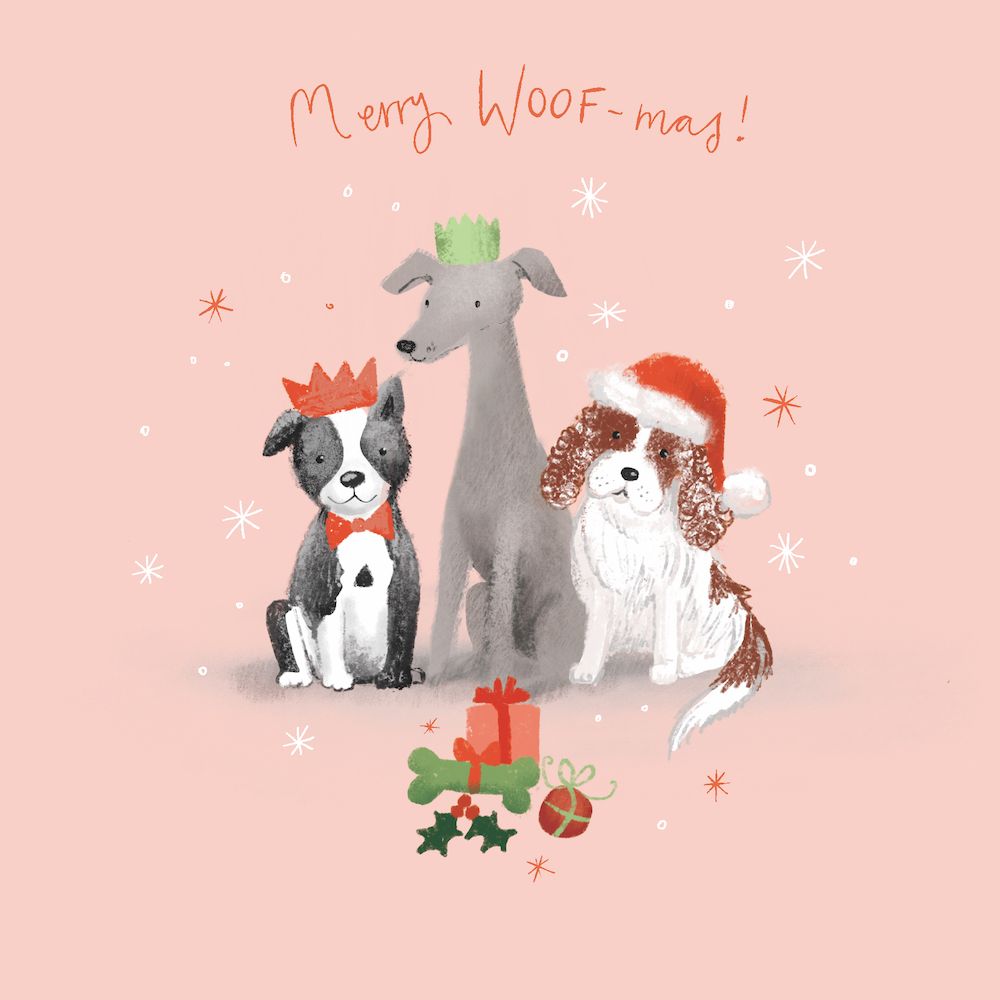 CHARITY CHRISTMAS CARD PACK BCNA - DOG PRESENTS