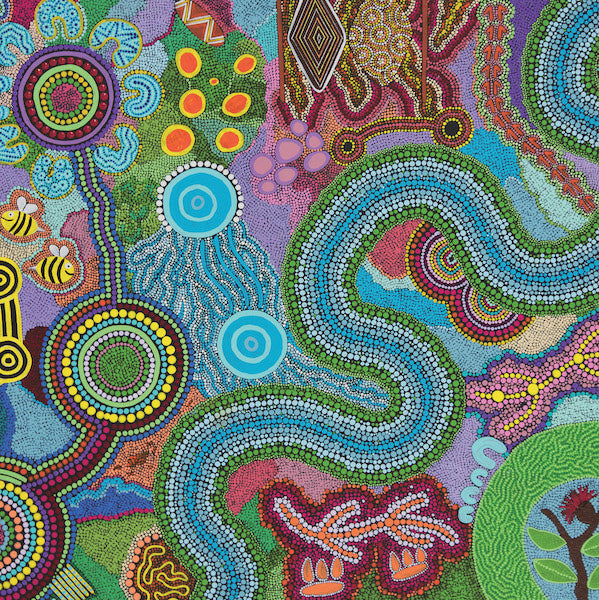 ABORIGINAL ART CARD SOUTHERN SONGLINES